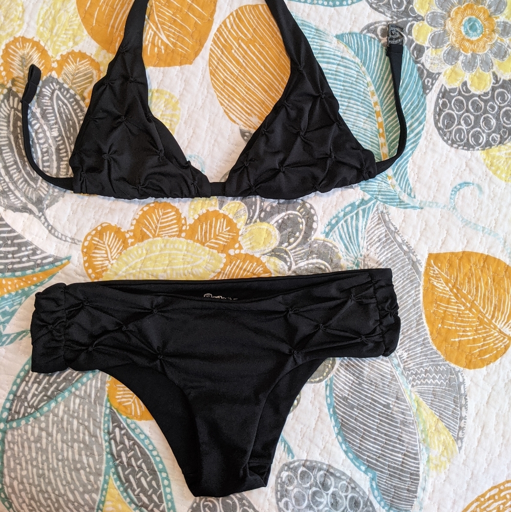 Perfect Blue Glue little black bikini Sz M